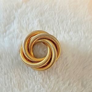 Gold Plated Decorative Brooch Pin